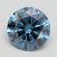 2.58 Ct. Fancy Vivid Blue Round Lab Grown Diamond