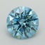 1.09 Ct. Fancy Vivid Blue Round Lab Grown Diamond
