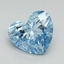 2.08 Ct. Fancy Vivid Blue Heart Lab Grown Diamond