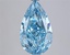 4.0 Ct. Fancy Vivid Blue Blue Pear Lab Grown Diamond