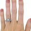 The Alicia Ring, smallzoomed in top view on a hand