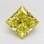 3.02 Ct. Fancy Intense  Yellow Princess Lab Grown Diamond