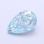 1.57 Ct. Fancy Vivid Greenish Blue Pear Lab Grown Diamond