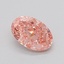 2.10 Ct. Fancy Vivid  Pink Oval Lab Grown Diamond