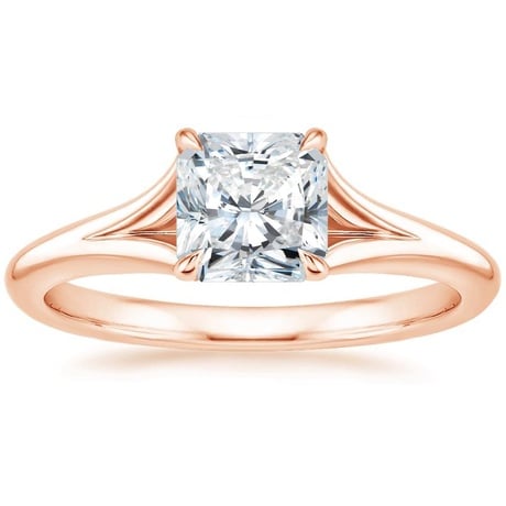 14K Rose Gold Reverie Ring with Flair Diamond Ring (1/6 ct. tw.)
