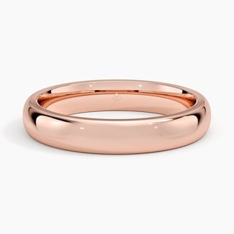 3.5mm Comfort Fit Wedding Ring in 14K Rose Gold