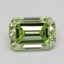0.74 Ct. Fancy Vivid  Green Emerald Lab Grown Diamond
