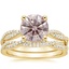 18K Yellow Gold Petite Luxe Twisted Vine Bridal Set (1/2 ct. tw.)