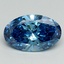 2.00 Ct. Fancy Vivid Blue Oval Lab Grown Diamond