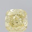 3.02 Ct. Fancy Yellow Cushion Lab Grown Diamond