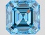 4.08 Ct. Fancy Vivid Blue Asscher Lab Grown Diamond
