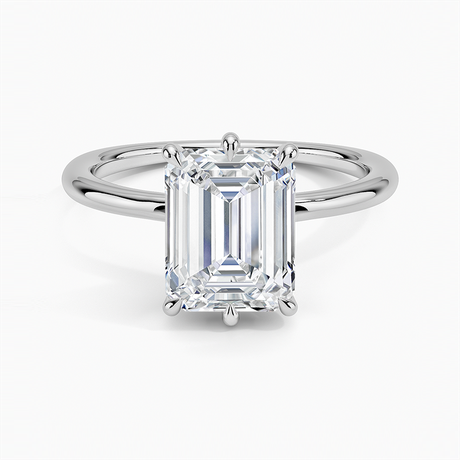 Platinum Freesia Six-Prong Solitaire Ring