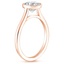14K Rose Gold Margot Bezel Ring, smallside view