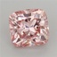 4.02 Ct. Fancy Vivid Pink Cushion Lab Grown Diamond