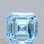 3.05 Ct. Fancy Intense Blue Asscher Lab Grown Diamond