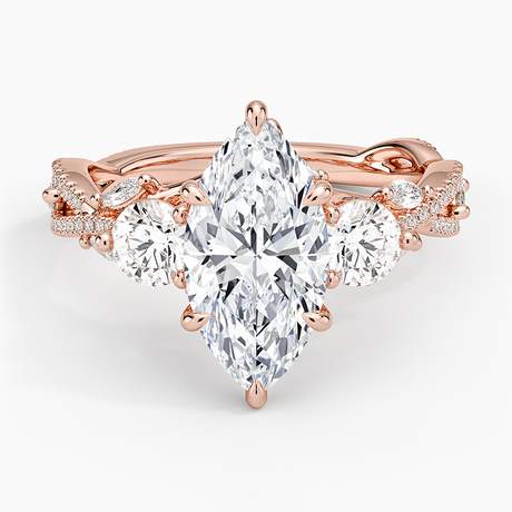 Luxe Secret Garden Three Stone Diamond Ring