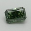 0.72 Ct. Fancy Vivid Green Radiant Lab Grown Diamond