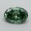 2.08 Ct. Fancy Vivid Pacific Green Oval Lab Grown Diamond
