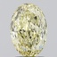 1.96 Ct. Fancy Light Yellow Oval Lab Grown Diamond