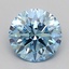1.26 Ct. Fancy Vivid  Blue Round Lab Grown Diamond