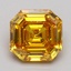 1.45 Ct. Fancy Vivid Yellowish Orange Asscher Lab Grown Diamond