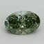 3.09 Ct. Fancy Vivid Green Oval Lab Grown Diamond