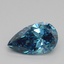 0.72 Ct. Fancy Vivid Blue Pear Lab Grown Diamond