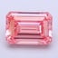 5.21 Ct. Fancy Vivid  Pink Emerald Lab Grown Diamond