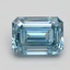 3.11 Ct. Fancy Intense Blue Emerald Lab Grown Diamond