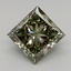 1.50 Ct. Fancy Vivid  Green Princess Lab Grown Diamond