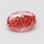 0.65 Ct. Fancy Vivid Pink Oval Lab Grown Diamond