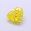 1.03 Ct. Fancy Vivid  Yellow Heart Lab Grown Diamond