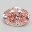 2.10 Ct. Fancy Intense Pink Oval Lab Grown Diamond
