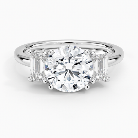 Platinum Luxe Rhiannon Three Stone Diamond Ring (3/4 ct. tw.)