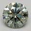1.91 Ct. Fancy Vivid Green Round Lab Grown Diamond