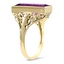 The Solomiya Ring, smalltop view on a hand