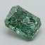 1.72 Ct. Fancy Vivid Green Radiant Lab Grown Diamond