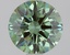 1.08 Ct. Fancy Vivid Green Round Lab Grown Diamond
