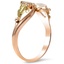 The Tavia Ring, smalltop view on a hand