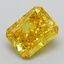 2.64 Ct. Fancy Vivid Yellow Radiant Lab Grown Diamond