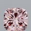 2.05 Ct. Fancy Intense Pink Cushion Lab Grown Diamond