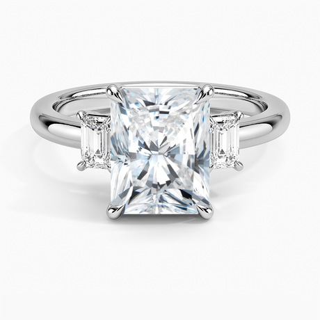 18K White Gold Petite Rhiannon Three Stone Diamond Ring (1/4 ct. tw.)