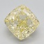 2.17 Ct. Fancy Intense Yellow Cushion Lab Grown Diamond