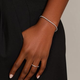 Angled Lab Diamond Tennis Bracelet (2 1/2 ct. tw.)