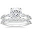 18KW Moissanite Joelle Diamond Bridal Set (3/4 ct. tw.), smalltop view