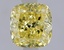 1.56 Ct. Fancy Vivid Yellow Yellow Cushion Lab Grown Diamond, smalltop view