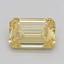 1.13 Ct. Fancy Intense  Yellow Emerald Lab Grown Diamond