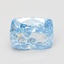 1.01 Ct. Fancy Vivid Blue Cushion Lab Grown Diamond