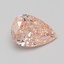 0.92 Ct. Fancy Vivid Pink Pear Lab Grown Diamond