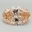 5.02 Ct. Fancy Vivid Orange Oval Lab Grown Diamond